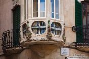 Travel photography:Facade detail in Palma, Spain