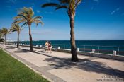Travel photography:Sea side promenade in Palma, Spain