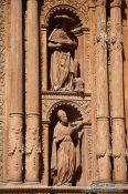 Travel photography:Facade detail at the cathedral La Seu in Palma, Spain