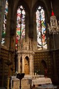 Travel photography:Small altar inside the Santa Eulalia church in Palma, Spain