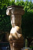 Travel photography:Sculpture in the S´Hort del Rei park in Palma, Spain