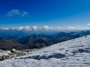 Travel photography:View from the glacier below the Aneto mountain, Spain