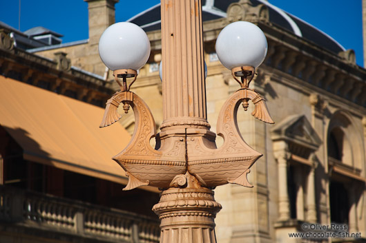 Lamp post detail outside San Sebastian´s City Hall