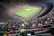 Travel photography:Camp Nou stadium, Spain