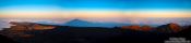 Travel photography:Panorama of Teide Volcano at sunset viewed from the Alta Vista Refugio, Spain