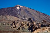 Travel photography:View of Teide Volcano with rock formations, Spain