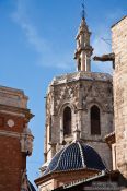 Travel photography:Church tower in Valencia, Spain