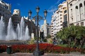 Travel photography:Fountain in Valencia, Spain