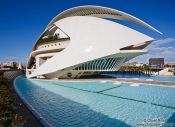 Travel photography:The Palau de les Arts Reina Sofía opera house in Valencia, Spain