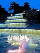 Travel photography:Fountain in Barcelona´s Montjuïc park, Spain