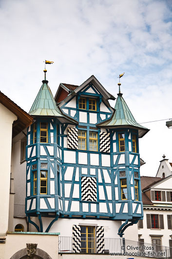 Half-timbered house in Sankt Gallen 