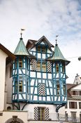 Travel photography:Half-timbered house in Sankt Gallen , Switzerland
