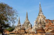 Travel photography:Main stupas in Ayutthaya, Thailand
