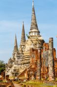 Travel photography:Main stupas in Ayutthaya, Thailand