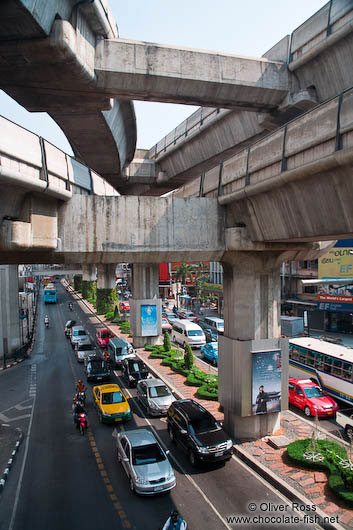 Modern architecture in Bangkok´s Silom district