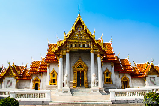The marble temple Wat Benchamabophit in Bangkok