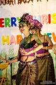 Travel photography:Christmas dance performance in Chiang Rai, Thailand