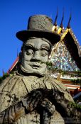 Travel photography:Stone statue in Wat Pho, Thailand