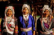 Travel photography:Akha women in Chiang Rai province, Thailand