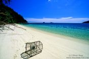 Travel photography:Crab cage on Ko Adang beach, Thailand