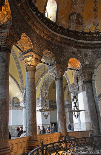 Inside the Ayasofya (Hagia Sofia)