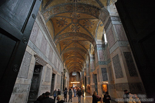 Main gallery within the Ayasofya (Hagia Sofia)