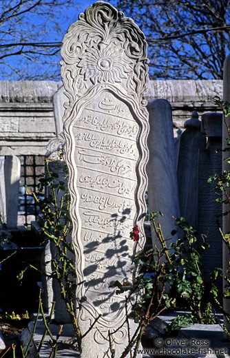 Tomb stone outside the Süleymaniye Mosque