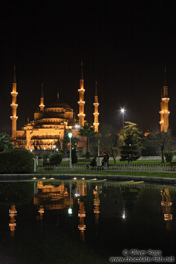 Sultanahmet (Blue) Mosque by night
