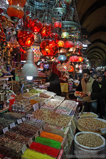 Shop at the Egyptian (Spice) Basar in Istanbul