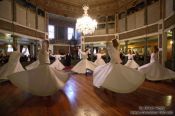 Travel photography:Derwish dancers at the Mevlevi convent in Galata, Turkey