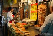 Travel photography:Kebap vendor at the Egyptian (Spice) Basar in Istanbul, Turkey