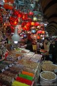 Travel photography:Shop at the Egyptian (Spice) Basar in Istanbul, Turkey
