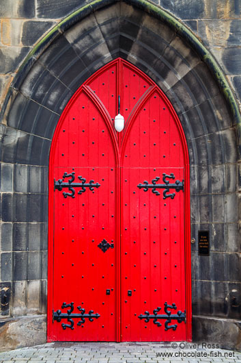 Edinburgh church door