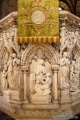 Travel photography:Altar carving in in Edinburgh cathedral, United Kingdom