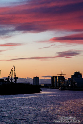 River Clyde at sunset