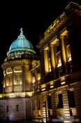 Travel photography:The Mitchell Library in Glasgow by night, United Kingdom