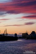Travel photography:River Clyde at sunset, United Kingdom
