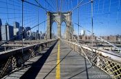Travel photography:New York Brooklyn Bridge with City, USA