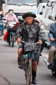 Travel photography:Hue man on bike , Vietnam