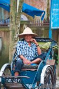Travel photography:Hue ricksha driver , Vietnam