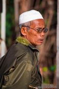 Travel photography:Muslim man near Chau Doc , Vietnam