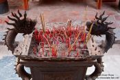 Travel photography:Incese burner in Hanoi´s Temple of Literature , Vietnam