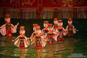 Travel photography:Water ballet at Hanoi´s Water Puppet Theatre , Vietnam