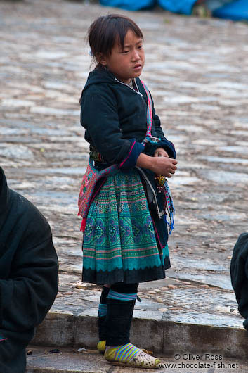 Little Hmong girl in Sapa