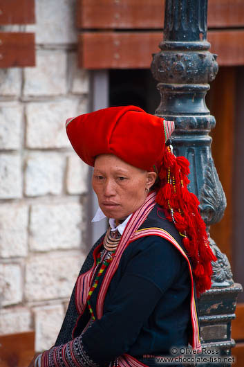 Red Dzao woman in Sapa