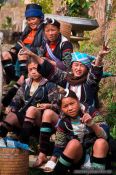 Travel photography:Hmong kids in Cat Cat village near Sapa, Vietnam