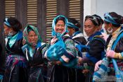 Travel photography:Hmong women meeting for the weekly market in Sapa, Vietnam