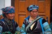 Travel photography:Hmong women at the weekly market in Sapa , Vietnam
