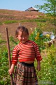 Travel photography:Little girl near Sapa, Vietnam