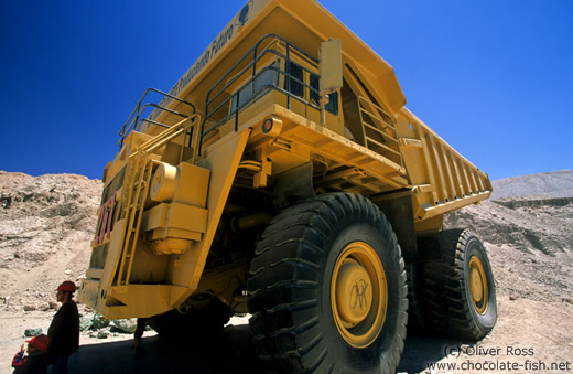 Giant truck at the Chuquicamata mine